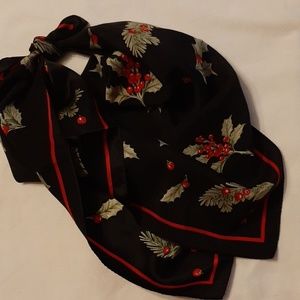 Christmas *Bundle* scarf w/holly